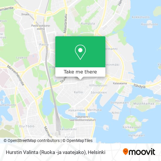 Hurstin Valinta (Ruoka -ja vaatejako) map