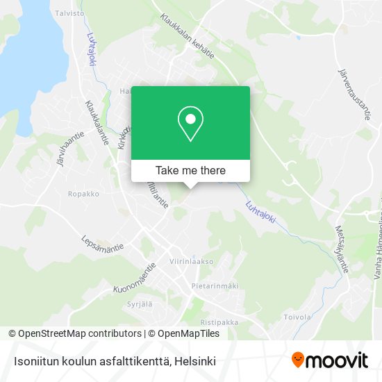 Isoniitun koulun asfalttikenttä map