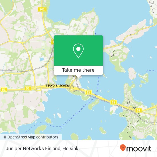 Juniper Networks Finland map