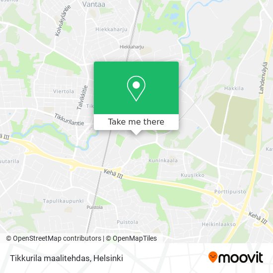 Tikkurila maalitehdas map