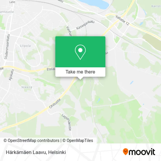 Härkämäen Laavu map