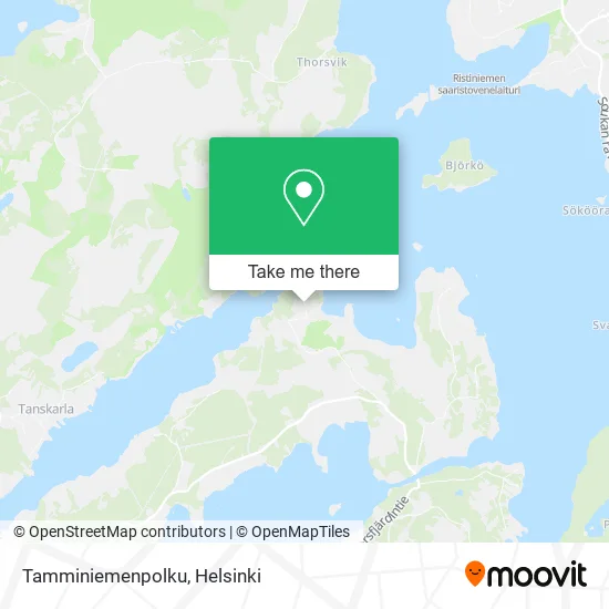 Tamminiemenpolku map