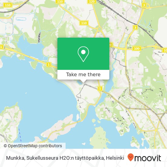 Munkka, Sukellusseura H2O:n täyttöpaikka map