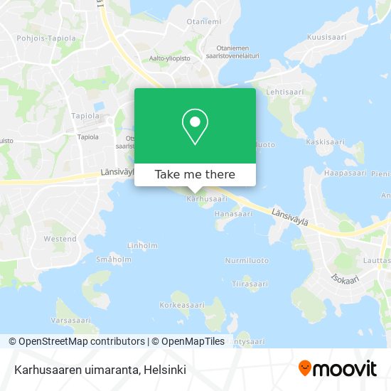 Karhusaaren uimaranta map