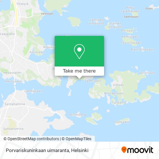 Porvariskuninkaan uimaranta map