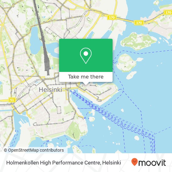 Holmenkollen High Performance Centre map
