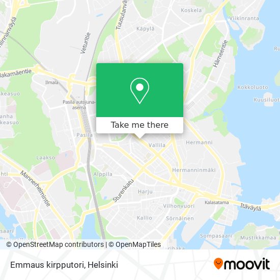 Emmaus kirpputori map