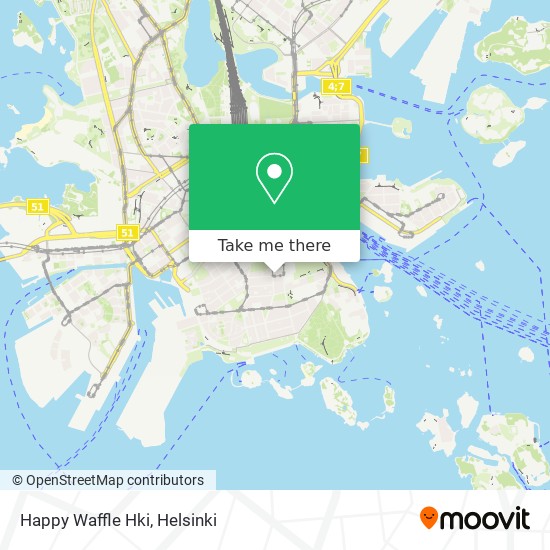 Happy Waffle Hki map