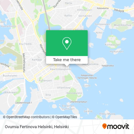 Ovumia Fertinova Helsinki map