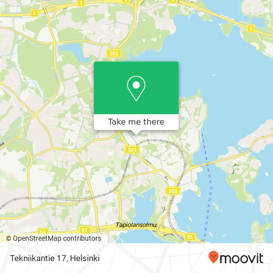 Tekniikantie 17 map