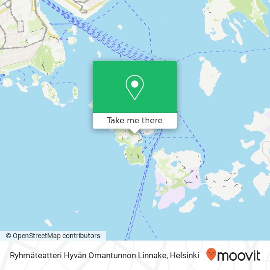 Ryhmäteatteri Hyvän Omantunnon Linnake map