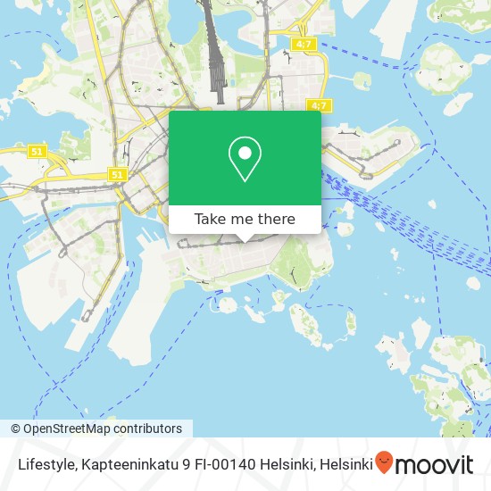 Lifestyle, Kapteeninkatu 9 FI-00140 Helsinki map