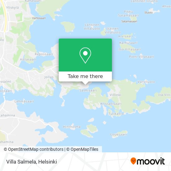 How to get to Villa Salmela in Helsinki by Bus or Metro?