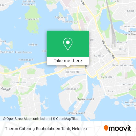 Theron Catering Ruoholahden Tähti map