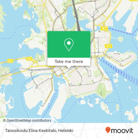 Tanssikoulu Elina Keskitalo, Bulevardi FI-00180 Helsinki map