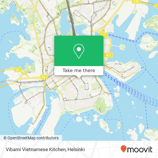 Vibami Vietnamese Kitchen, Iso Roobertinkatu FI-00120 Helsinki map