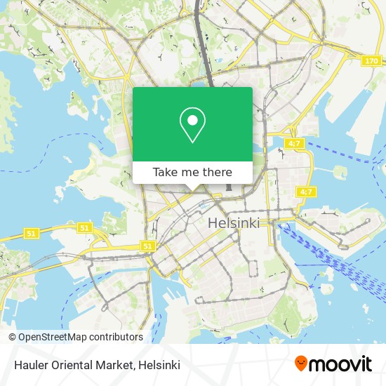 Hauler Oriental Market map