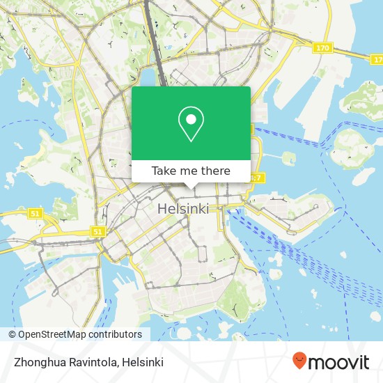 Zhonghua Ravintola, Mikonkatu 8 FI-00100 Helsinki map