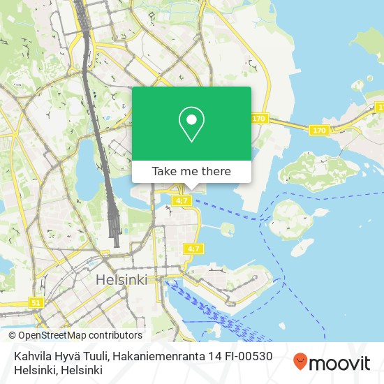 Kahvila Hyvä Tuuli, Hakaniemenranta 14 FI-00530 Helsinki map