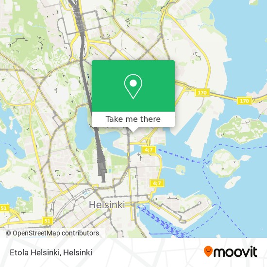 Etola Helsinki map