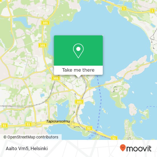 Aalto Vm5, Vuorimiehentie FI-02150 Espoo map