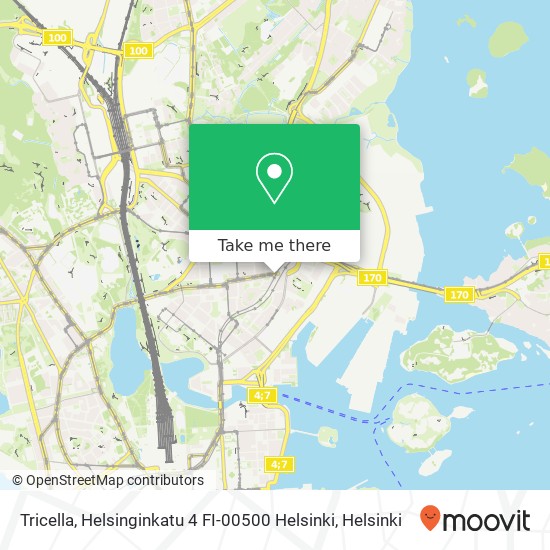 Tricella, Helsinginkatu 4 FI-00500 Helsinki map