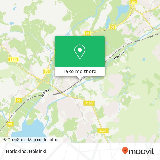 Harlekino, Hansatie 3 FI-02780 Espoo map