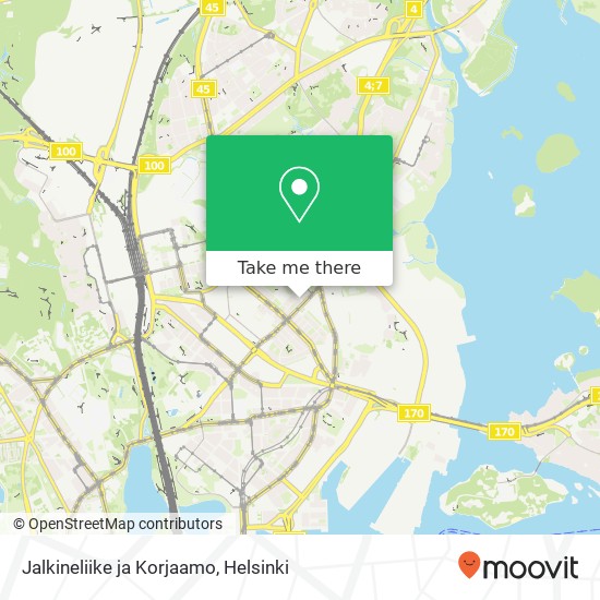 Jalkineliike ja Korjaamo, Kangasalantie 6 FI-00550 Helsinki map