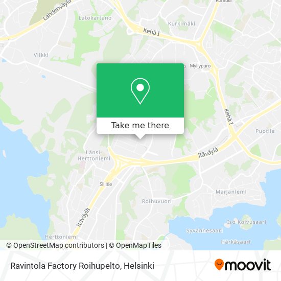 Ravintola Factory Roihupelto map