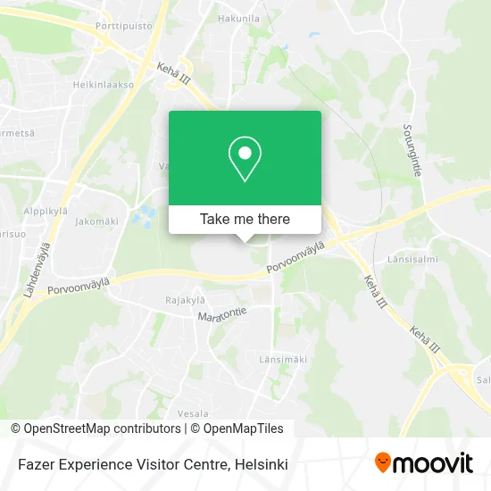 Fazer Experience Visitor Centre map