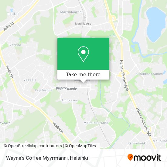 Wayne's Coffee Myyrmanni map