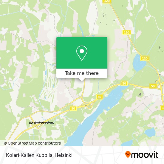 Kolari-Kallen Kuppila map