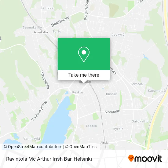 Mc Arthur Irish Bar map