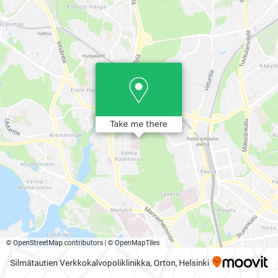 Silmätautien Verkkokalvopoliklinikka, Orton map