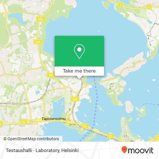 Testaushalli - Laboratory map