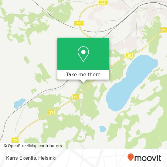 Karis-Ekenäs map