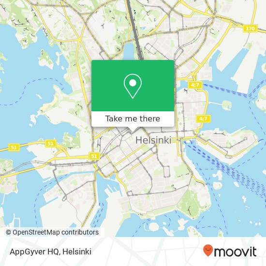 AppGyver HQ map