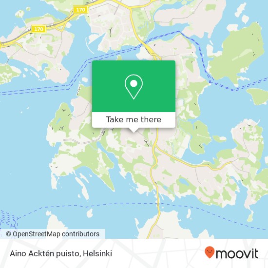 Aino Acktén puisto map