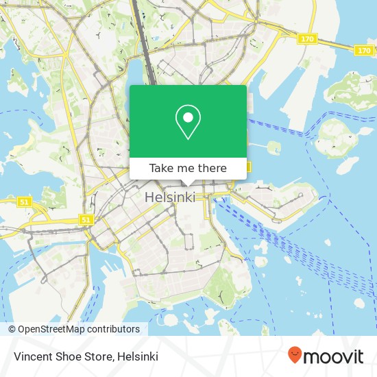 Vincent Shoe Store map