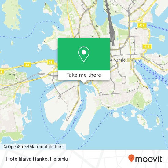Hotellilaiva Hanko map