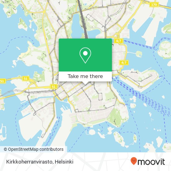 Kirkkoherranvirasto map