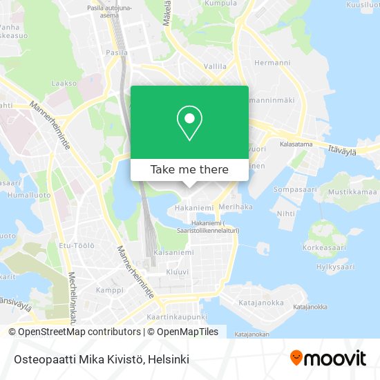 Osteopaatti Mika Kivistö map