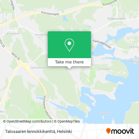 Talosaaren lennokkikenttä map