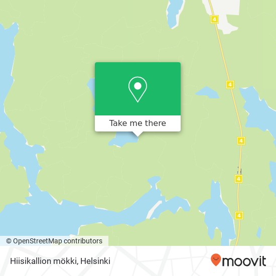 Hiisikallion mökki map