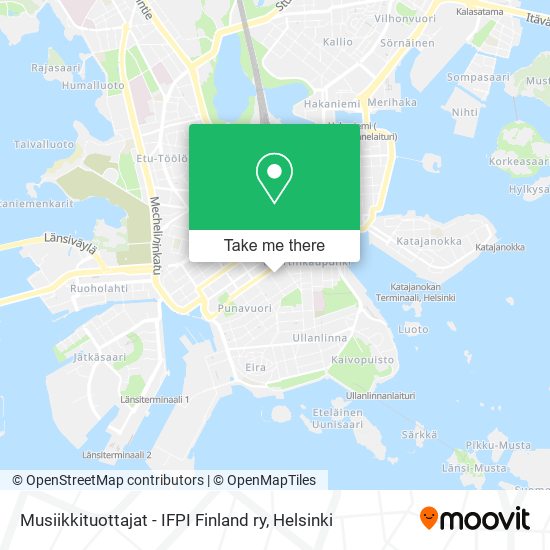 Musiikkituottajat - IFPI Finland ry map