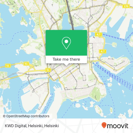 KWD Digital, Helsinki map