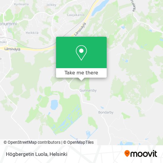 Högbergetin Luola map