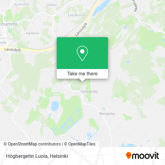 Högbergetin Luola map
