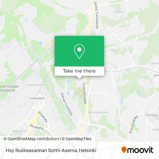 How to get to Hsy Ruskeasannan Sortti-Asema in Vantaa by Bus or Train?
