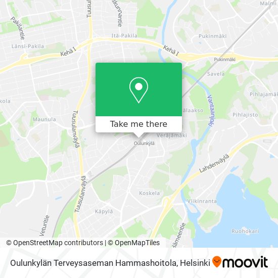 Oulunkylän Terveysaseman Hammashoitola map
